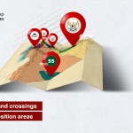 Map of influence and crossings in the Syrian opposition areas