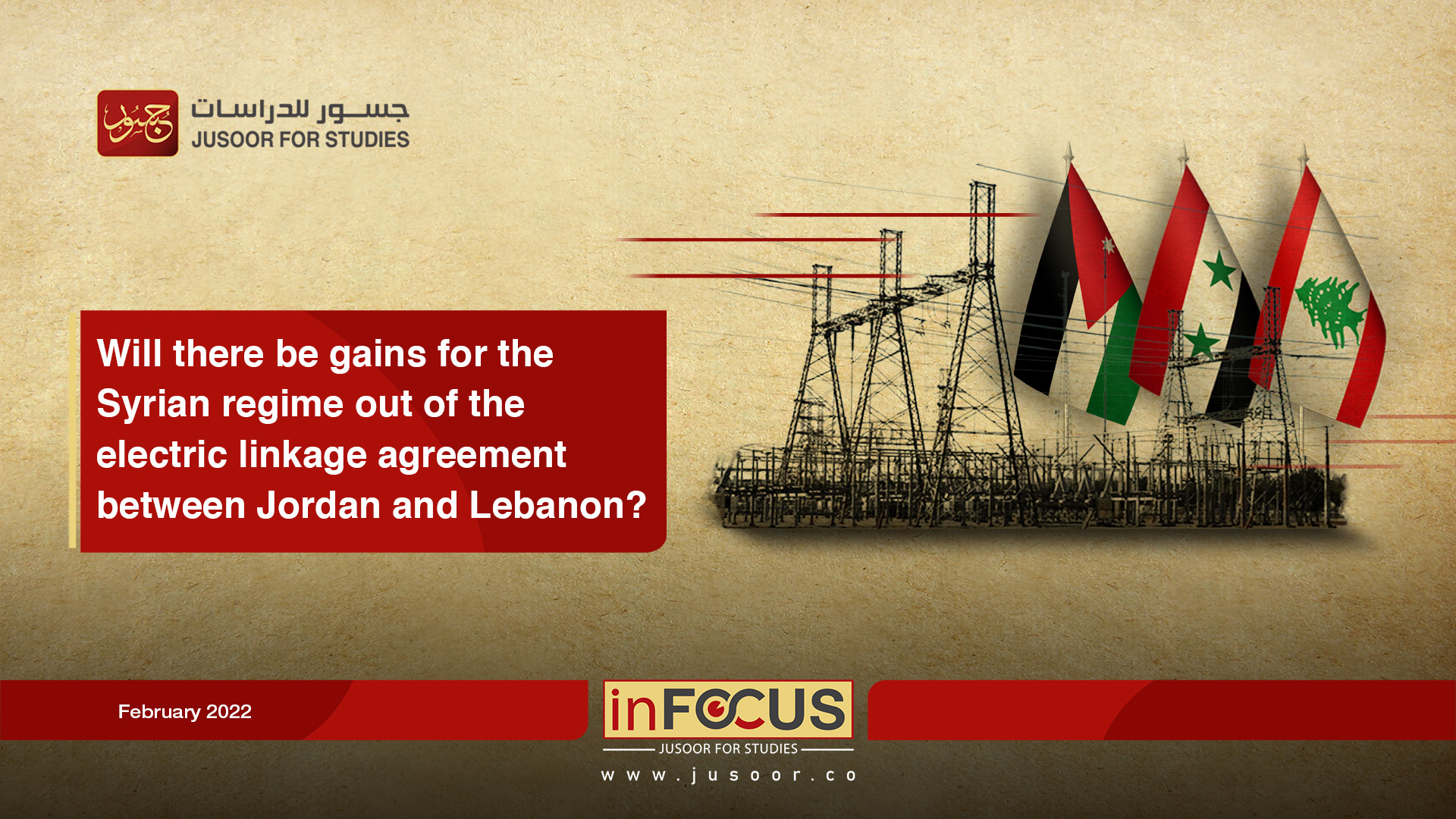 Will there be gains for the Syrian regime out of the electric linkage agreement between Jordan and Lebanon?